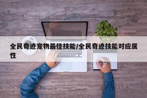 全民奇迹宠物最佳技能/全民奇迹技能对应属性