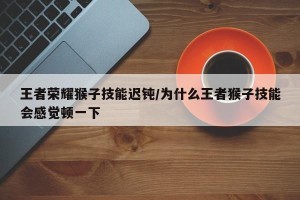 王者荣耀猴子技能迟钝/为什么王者猴子技能会感觉顿一下