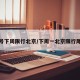 尾号下周限行北京/下周一北京限行尾号